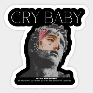 CRY BABY BLACK Sticker